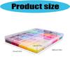 Electroplated Resin Rhinestones In 15 Section Case Ideal For Nails And Jewelry Decoration