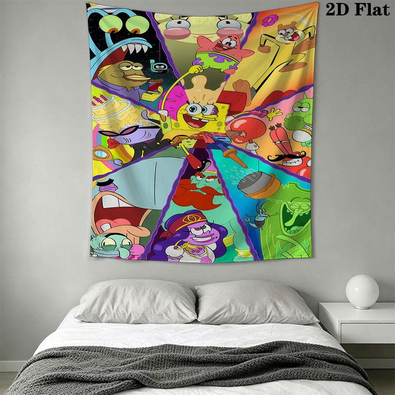 Animation Wall Hanging Printed Fabric Blanket Decorative Tapestries for Bedroom Living Room Home Decor