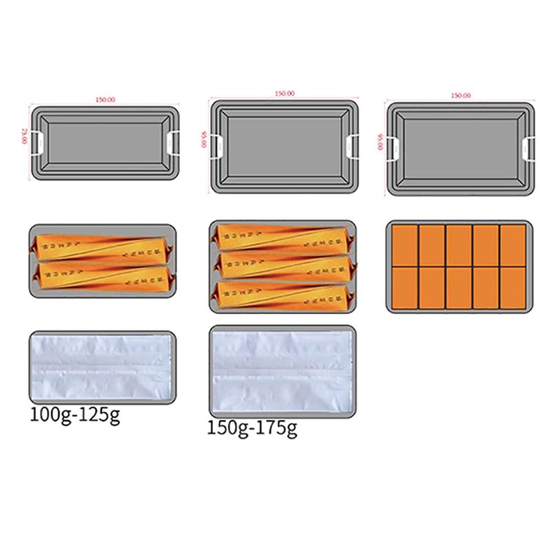 Rectangular Iron Box With Lid Large Capacity Wedding Souvenirs Candy Container Pineapple Snowflake Cake Packaging Storage Box