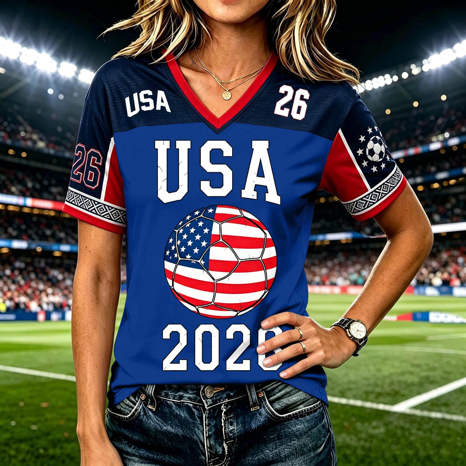 Women s Casual Short Sleeve T-Shirt with Letter Print for Daily Wear L синий
