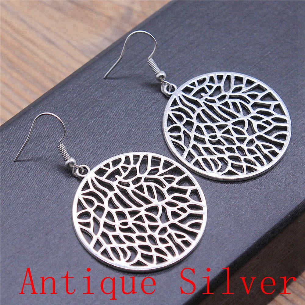 Mandala Pattern Drop Earrings Dangle Drop Earrings For Women Jewelry Making Wholesale