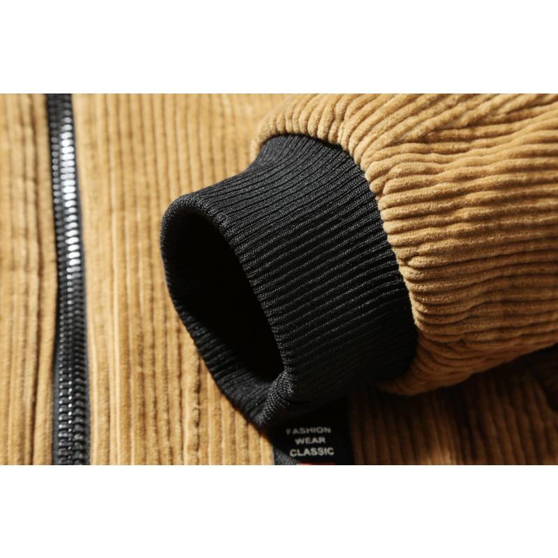 New Winter Corduroy Cotton Jacket, Loose Large Size Cotton Coat, Casual Warm Cotton Coat for Middle-aged and Elderly People