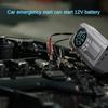 1pc Portable Cordless Car Battery Emergency Starter, Tire Air Pump, Air Compressor To Easily Inflate Tires, LED Display, With Flashlight