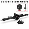 GLOBACT Aluminum Front & Rear Axles Set for 1/10 Axial SCX10 I II RC Crawler Car Upgrade Accessories