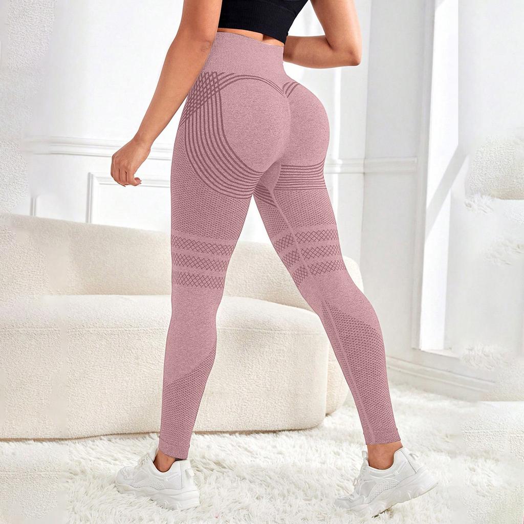Women High Waist Leggings Butt Lift Fitness Pants Tummy Control Seamless Breathable Quick Dry Yoga Tights