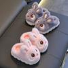 Big Eyed Rabbit Winter Slippers Home Slippers Warm Shoes Minimally Cotton Slippers  Children's