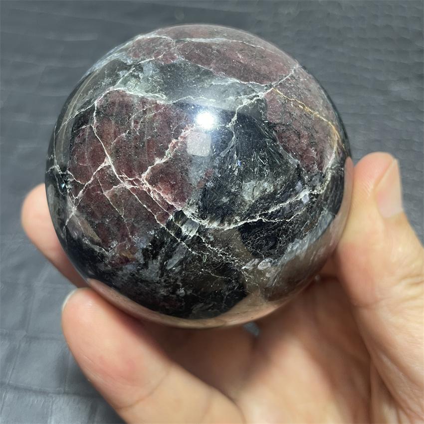 6,6 cm Natürliche Hochwertige Polierte Granat Magische Kugeln Edelsteine Kugel Reiki Kristall Sammlung Geschenke