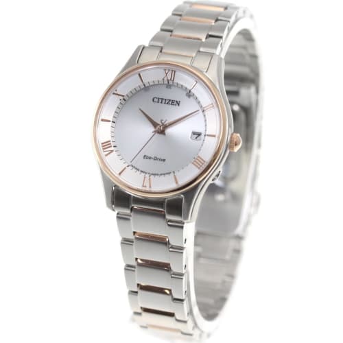 Citizen Watch, Citizen Collection ES0002-57A Eco-Drive Radio-Controlled Watch, Thin Series, Women's Pair Model
