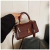 IELGY Retro Autumn Winter All-Match Fashion Simple Shoulder Messenger Bag Women's Portable Small Square Bag