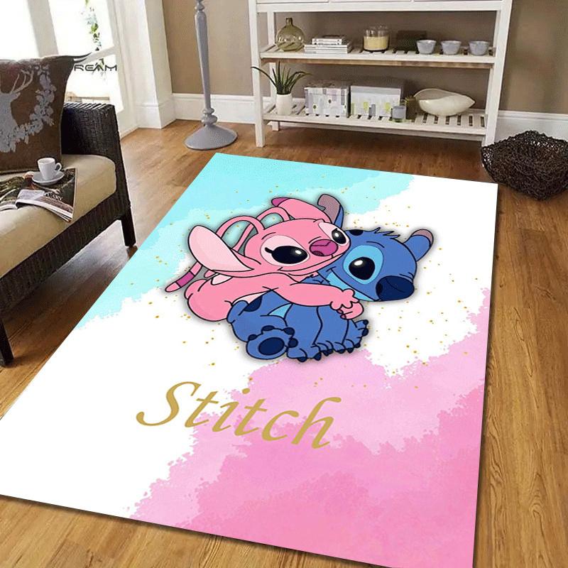 1pc Stitch Pattern Area Rug Soft Flannel Floor Mat for Living Room,Office,Bedroom and Carpet,Sofa Coffee Table Floor Mat