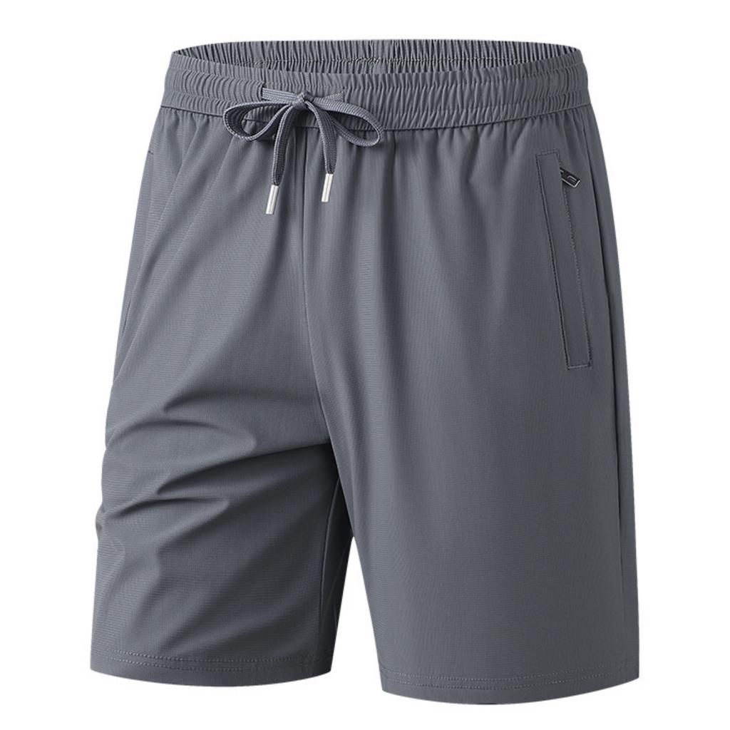 Men's Loose Fit Lightweight Quick Dry Breathable Athletic Shorts with Adjustable Waistband and Zipper Pocket for Sports and