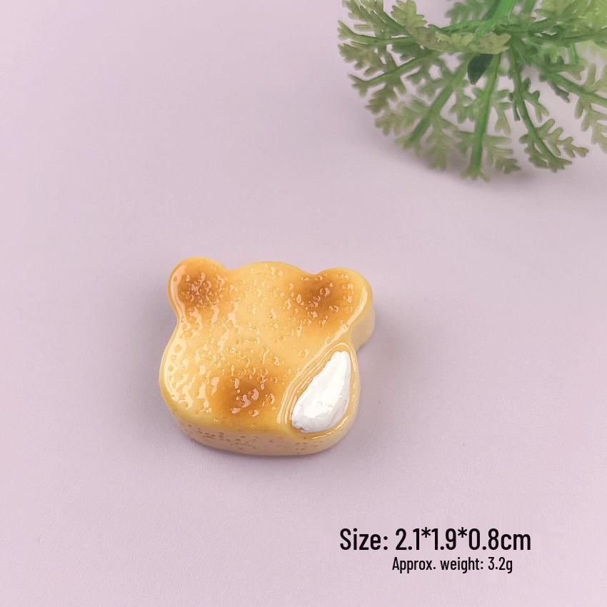 DIY Miniature Bear Head Cookie Toys, Resin Ornaments, Four-Color Crocs and Hair Clip Accessories