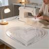 8Pcs Heart Shaped Sewing Template Multi Size Quilting Stencils Acrylic Quilting Patterns Templates Heart Shaped Fabric Stencil