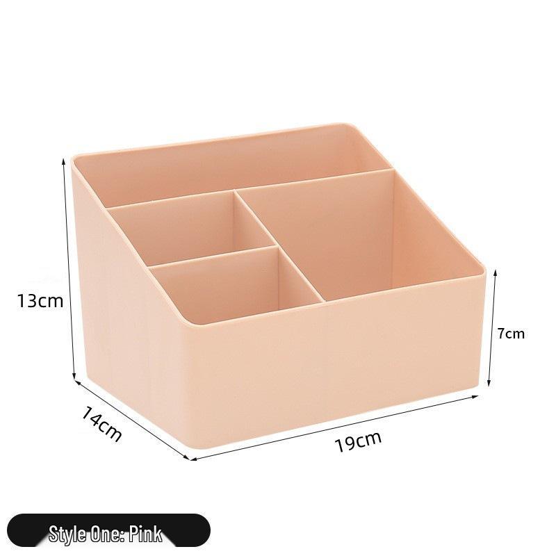 Trapezoidal Pen & Remote Holder: Desktop Organizer for Office Supplies & Makeup Brushes