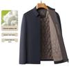 Men's Winter Thickened Business Casual Jacket with Mulberry Silk Filling