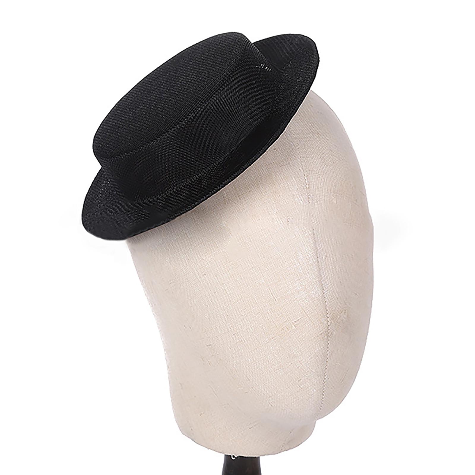 

Основа шляпы Fascinators DIY Цветная шляпа-таблетка Percher Opera Головной убор Элегантная шляпа Fascinator Основа шляпы-таблетка чёрный