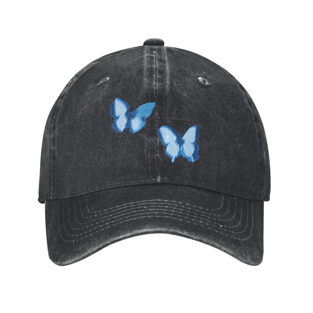 2026 Washed Baseball Cap Butterfly Aitanas Spanish Singer Summer Hip Hop Hats For Unisex-Teens Cool Hiking Fishing Sun Snapback