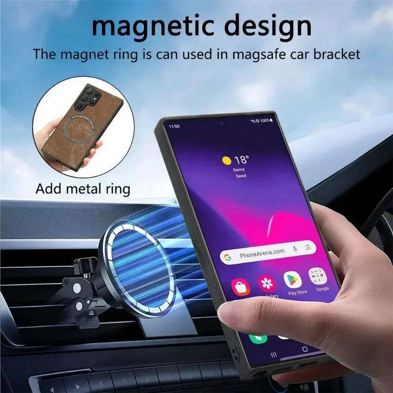 För Magsafe Flip Läderfodral för POCO X7 Pro Avtagbar Magnetisk Plånbok Korthållare Telefonfodral för POCO X7 X7Pro