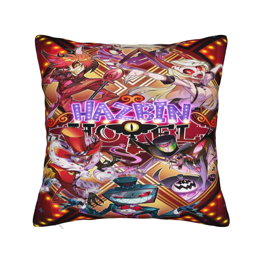 Sofa Decor Hazbines Hoteles Alastor Vox Pillowcase Merch Pillow Covers Zippered Multi Size