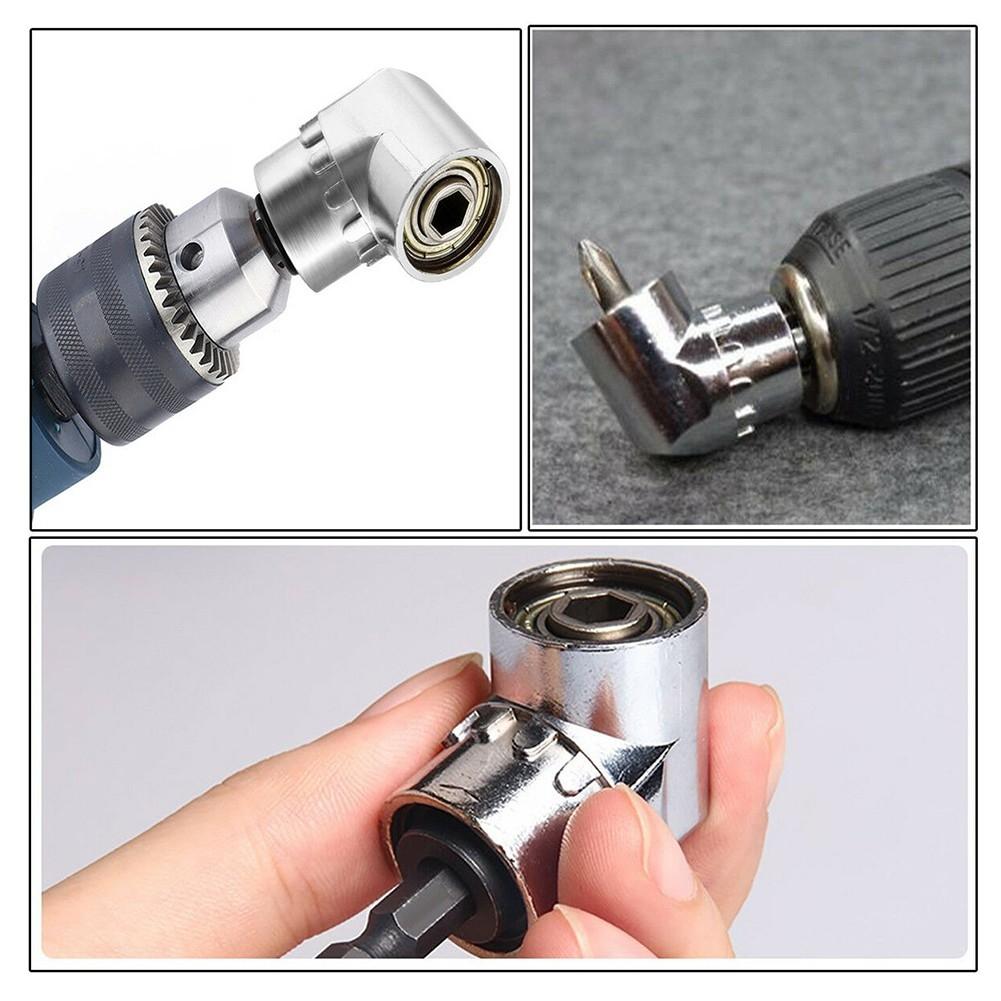 Silver Drill Adapter Right Angle 105 Degree 5.5*3cm Adapter