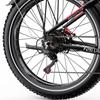 DUOTTS F26 Lite 48V 500W Electric Bike for Adults, 26"x4.0" Fat Tire E-Bike, 45-90km Range, Shimano 7-Speed, Black Red/Silver White