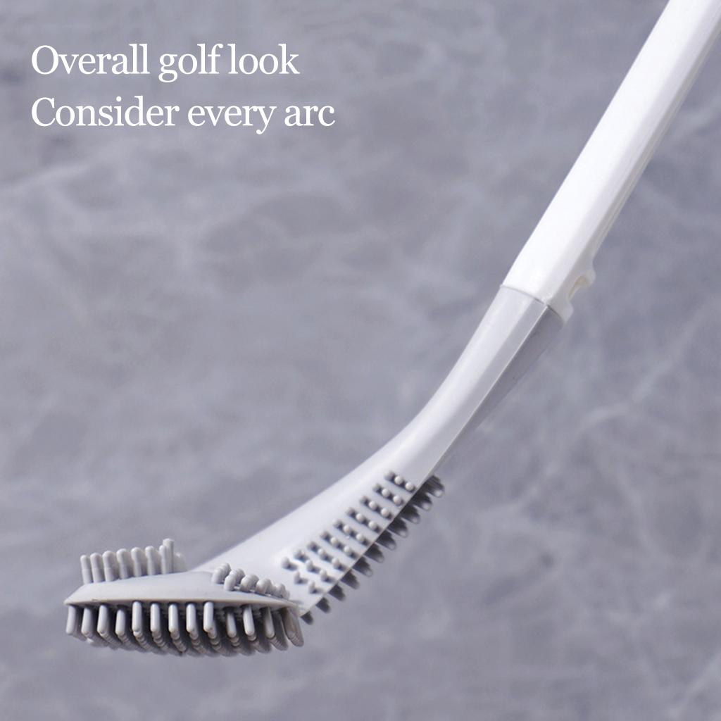 Home Golf Toilet Brush and Holder Wall Mounted Cleaning Brush Bendable Brush for Head for Cleaning Bathroom Floor Tub Ti
