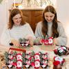 Tarjetas de Papel para Piruletas de Navidad Papá Noel Dulces Recuerdos de Fiesta Tarjetas de Felicitación Paquete de Soporte para Piruletas para Niños Decoración de Fiesta de Año Nuevo