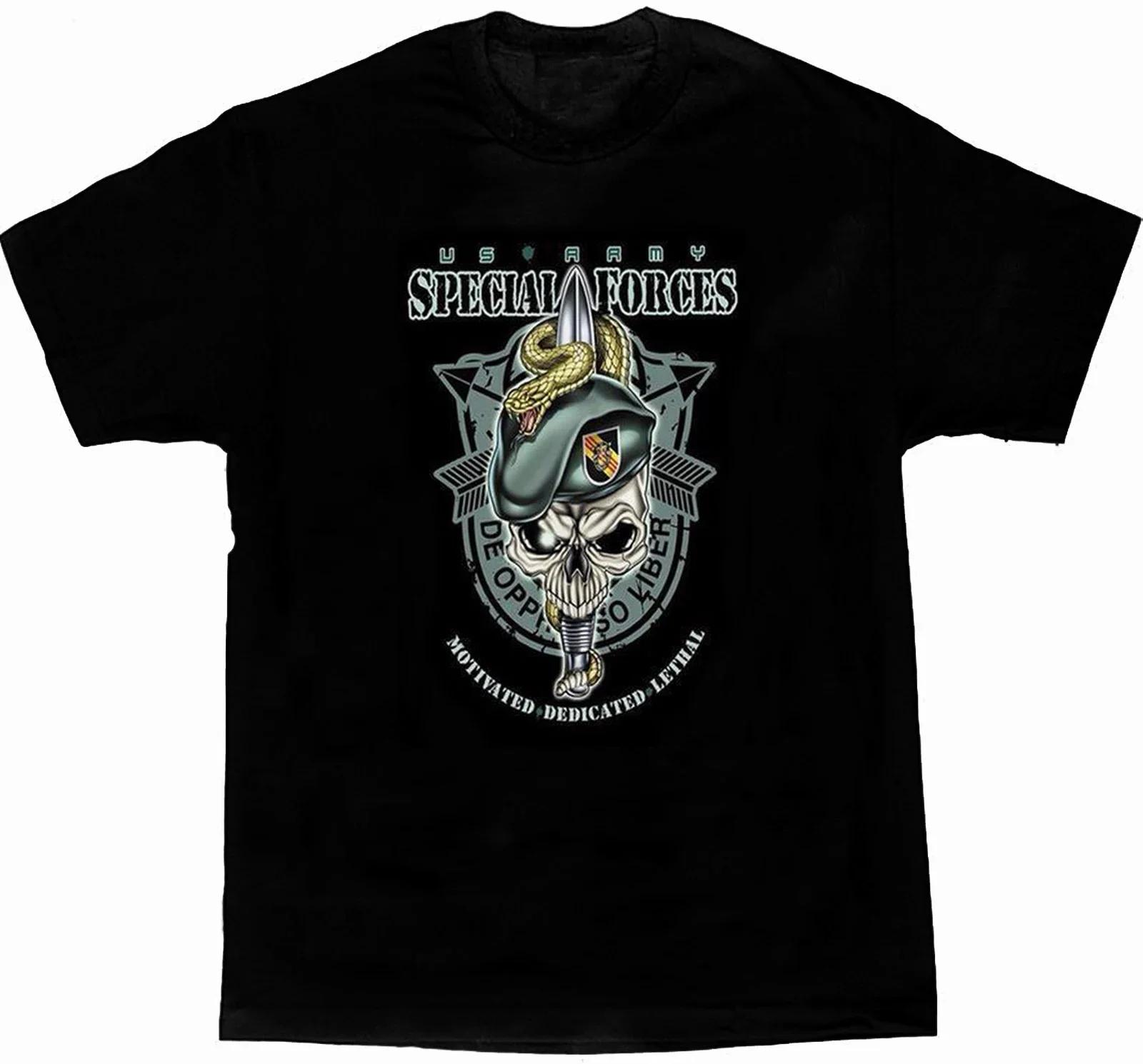 De Oppresso Liber US Army Special Forces T Shirt Short Sleeve 100 Cotton Casual Tshirts Loose Top Size S3XL S