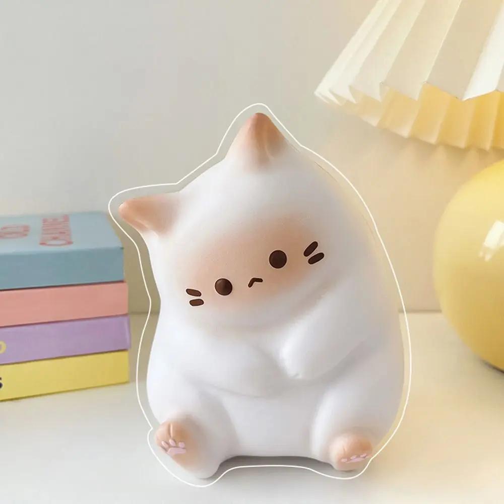 Cartoon Cat Squeeze Toys Slow Rebound Plushie Decompression Doll Cute Stress Relief Release Anxiety Toy Home Table Ornaments