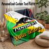 Penrith Panthers Custom Flannel Throw Blanket Print Your Name Text Soft Warm Blanket Holiday Present