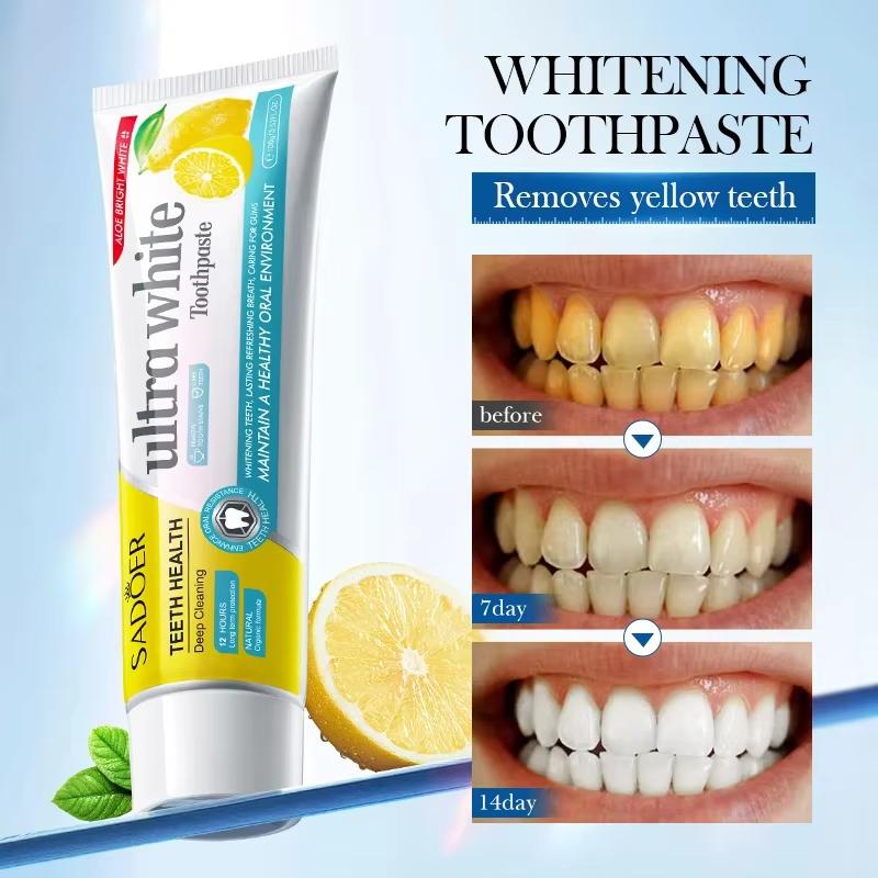Brightens Toothpaste Lemon Flavor Teeth Tooth Decay Repair Professional Dental Bleach Toothpaste Fresh Oral Cleansing Care