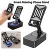 Support de téléphone intelligent rotatif pliable Support paresseux portable Support double haut-parleur