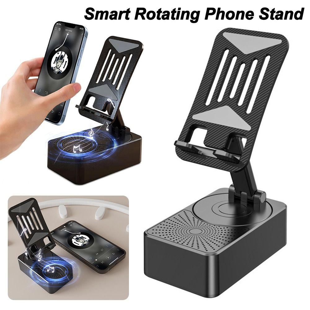 Foldable Smart Rotating Phone Stand Adjustable Lazy Stand Dual Speaker Rack Gifts Phone Stand