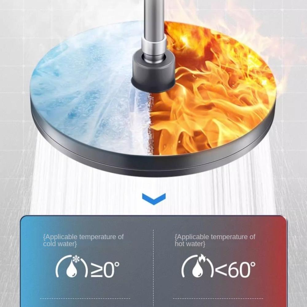 6 Modes Top Spray Shower Head with Filter Water Saving Top Rain Shower Heads Big Panel Large Flow Rainfall Shower Head Bathtub