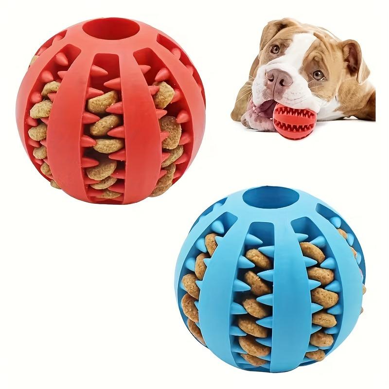 2pcs Dog Treat Dispensing Ball Chew Toy For Teeth Cleaning 2pcs разноцветный