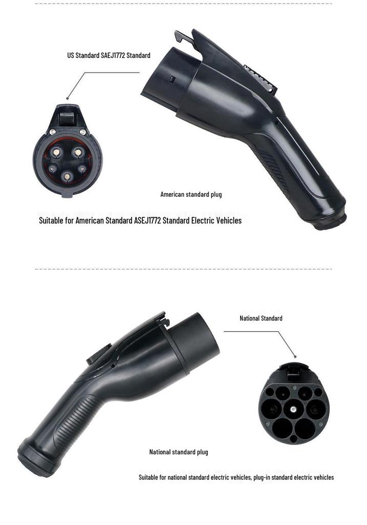 European Standard 16A 11KW Portable Car Charger, 5m Cable