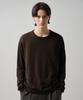 DRAW FIT Silk Round Pullover Knit [Black]
