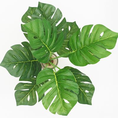 Artificial Plants Tropical Monstera Palm Leaves Simulation Leaf Party Garden