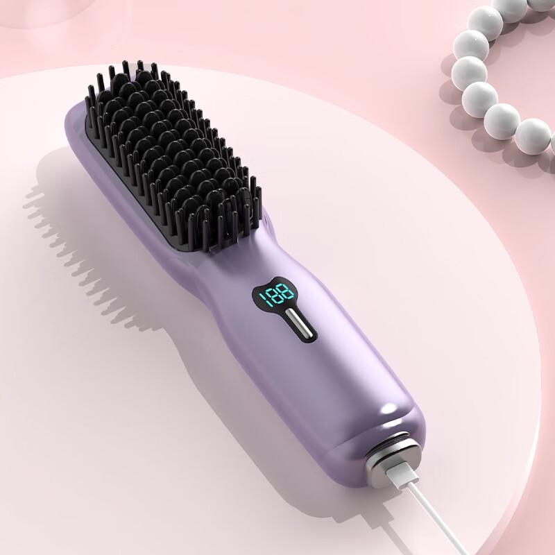 ZISIZ Rechargeable Wireless Hair Straightener Comb
