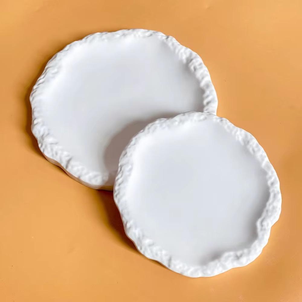Rock Pattern Gypsum Mold Tray Irregular Pallet DIY Concrete Silicone Mold Process Casting Tool