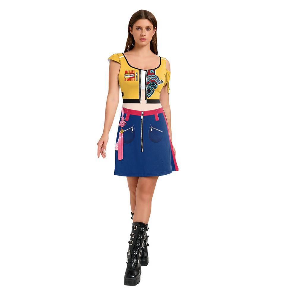 Korejská skupina POP Jevištní vystoupení Oblek Ženy Super Star Halloweenský Cosplay Kostým Hraní rolí Set Top Sukně