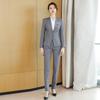 Women's New Chinese Style Grey Three-Piece Suit Set