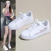 Spring Women's Sports Shoes Breathable Vulcanized Shoes Cute Cat Cartoon Lace Casual White Women's Shoes
