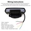 Universal 12-80V Steering+Driving+Braking+License Plate lamp+Dual Flashing Tail Lamp for Motorcycle