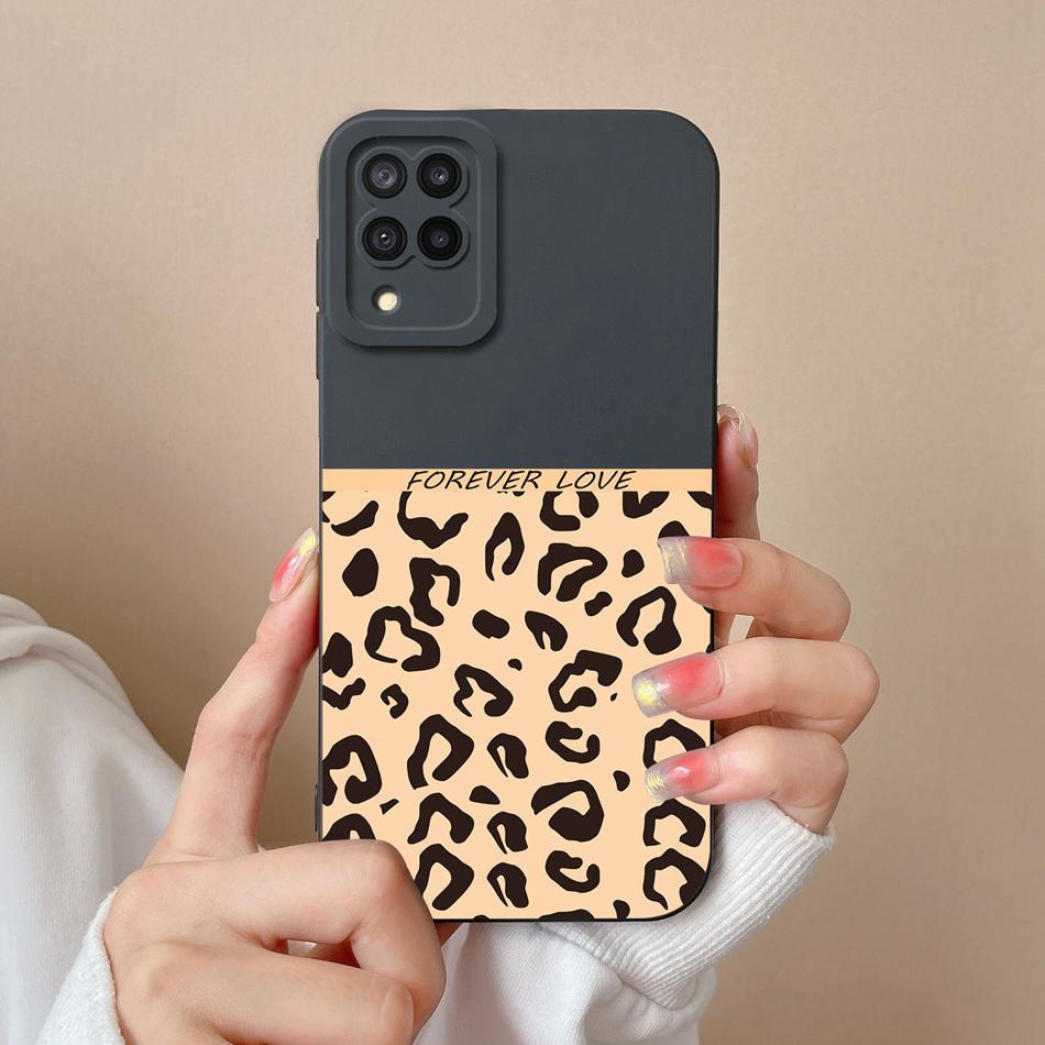 Case For Samsung Galaxy A12 M12 F12 Bear Soft Liquid Silicone Full Coverage Anti Choc Phone Bumper For SamsungA12 A M F 12 Funda
