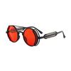 Vintage Punk Round Circle Sunglasses Colored Lenses Glasses Men Women Retro Plastic Frame Polarized Sunglasses Eyewear