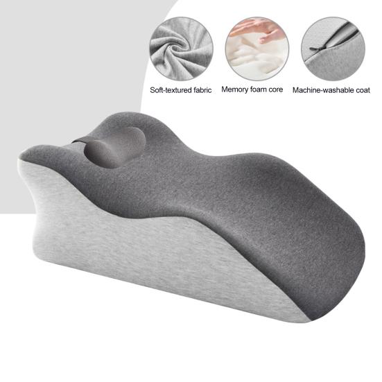 Wedge Prone Pillow Couples Intimacy Pillow Ergonomic Curved Memory Foam Cushion Leg Wedge Back Support Pillow for Sitting And Lying