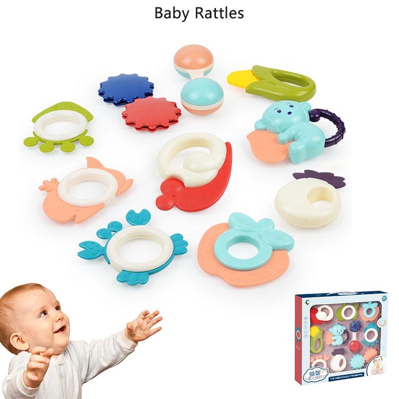 Baby Rattle Gift Set 10 Piece Bundle For Newborns