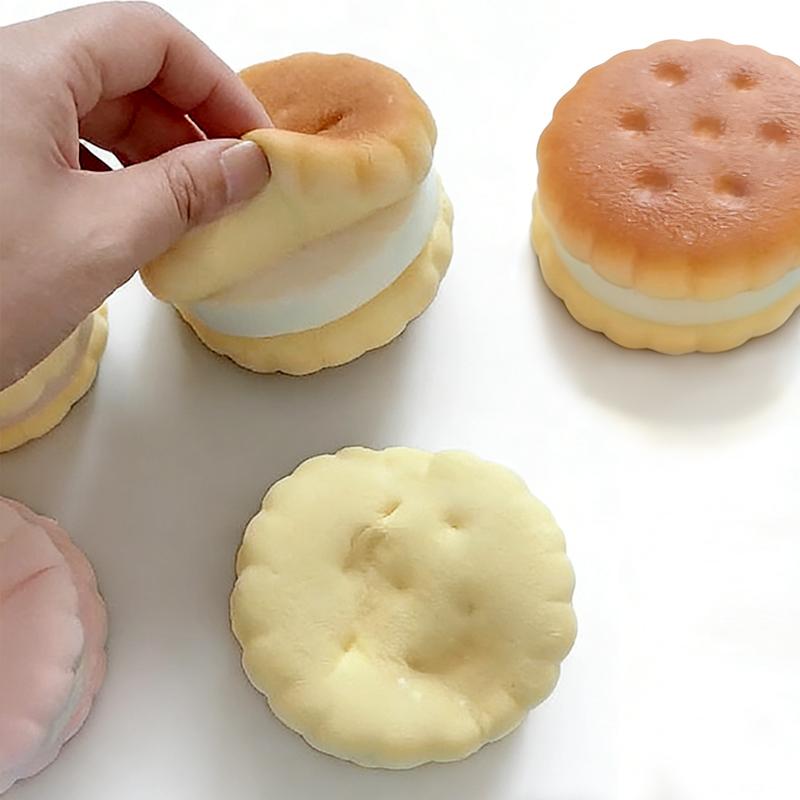 Squishy Simulated Cake Squeeze Toy Stress Relief Slow Rising Sensory Fidget Toys For Anxiety Adhd Autism Kids Adults Asmr Fun