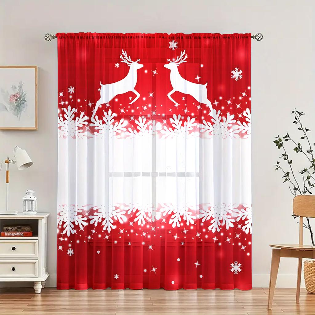 1pc Beautiful Blue Peacock Cartoon Sheer Curtain Suitable for Living Room, Bedroom, Dining Room, Hallway, Office, Gym, Kitchen